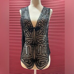 Black Silk vest